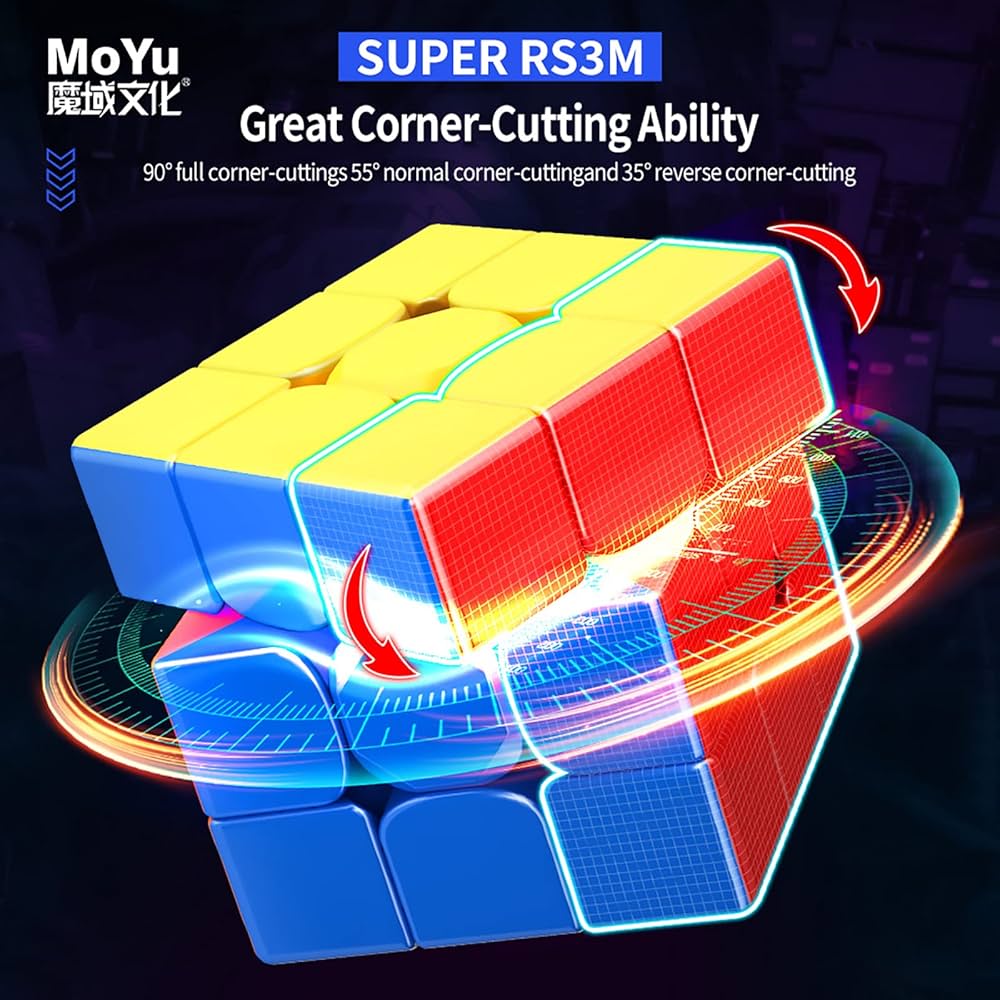 MOYU RS3M Maglev Magnetic Speed Cube 3 x 3 Magic Cube